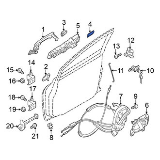 Nissan OE - Exterior Door Handle Cover Gasket