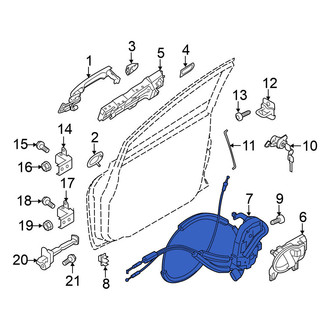 Nissan OE - Front Left Door Latch Assembly