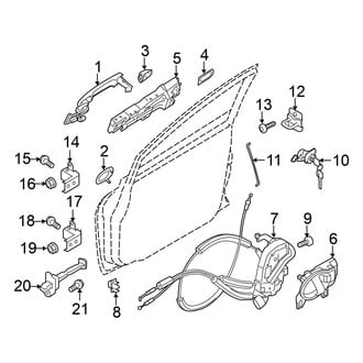 Nissan OE - Front Door - Lock & Hardware