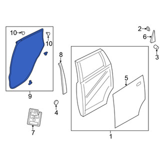 Nissan OE - Rear Left Outer Door Seal
