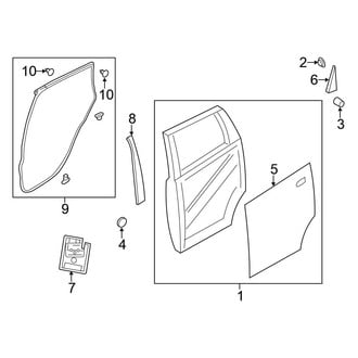 Nissan OE - Rear Door - Door & Components