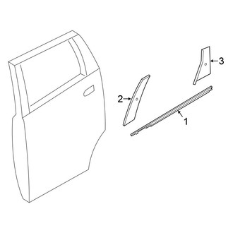 Nissan OE - Rear Door - Exterior Trim