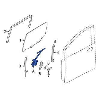 Nissan OE - Front Left Window Regulator