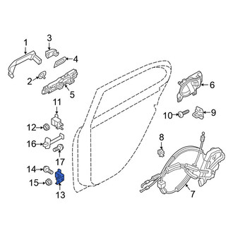 Nissan OE - Rear Left Lower Door Hinge