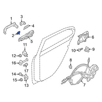 Nissan OE - Rear Outer Exterior Door Handle Gasket