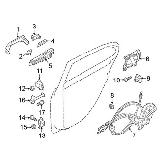 Nissan OE - Rear Door - Lock & Hardware