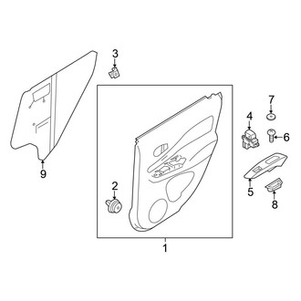 Nissan OE - Rear Door - Interior Trim