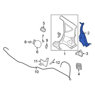Nissan OE - Rear Left Quarter Panel Gutter