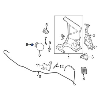 Nissan OE - Fuel Door Spring