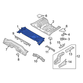Nissan OE - Rear Center Floor Pan