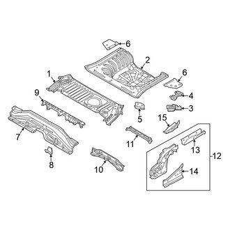 Nissan OE - Rear Body & Floor - Floor & Rails