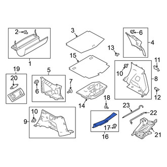 Nissan OE - Rear Liftgate Trim Scuff Plate