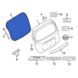 Nissan OE - Rear Hatch Seal