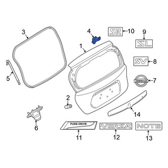 Nissan OE - Rear Liftgate Hinge