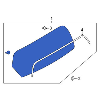 Nissan OE - Rear Liftgate Glass