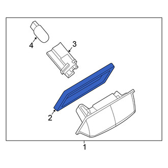 Nissan OE - License Light Lens Gasket