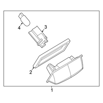 Nissan OE - Rear Lamps - License Lamps