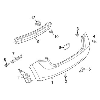 Nissan OE - Rear Bumper - Bumper & Components