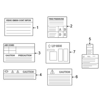 Nissan OE - Information Labels - Labels