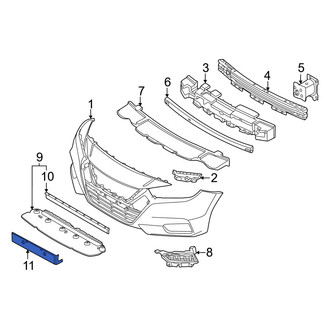 Nissan OE - Front License Plate Bracket