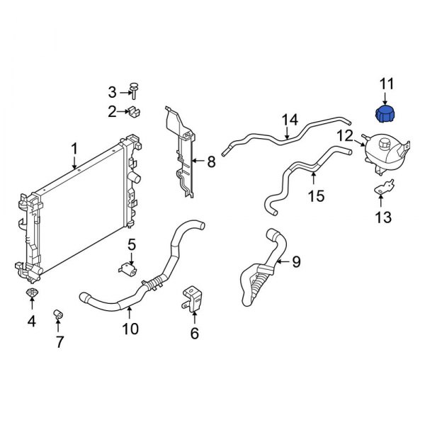 Engine Coolant Reservoir Cap