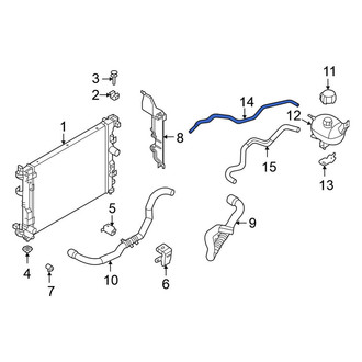Nissan OE - Front Engine Coolant Overflow Hose