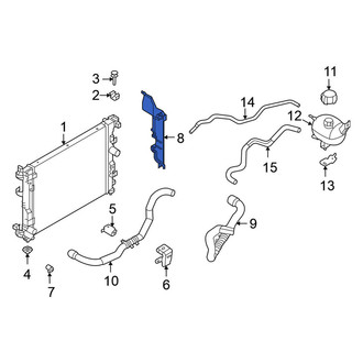 Nissan OE - Front Left Radiator Support Baffle