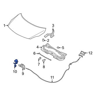 Nissan OE - Front Hood Safety Catch
