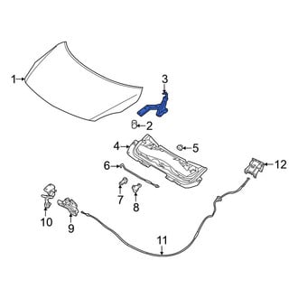 Nissan OE - Front Right Hood Hinge