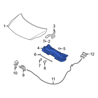 Nissan OE - Front Hood Insulation Pad
