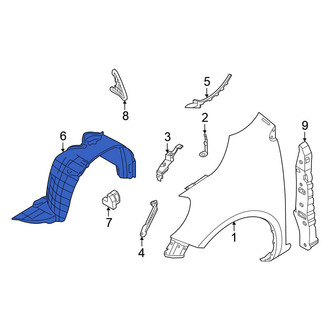 Nissan OE - Front Left Fender Splash Shield