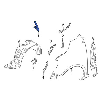 Nissan OE - Front Left Rearward Fender Insulator