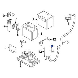 Nissan OE - Battery Hold Down Clip