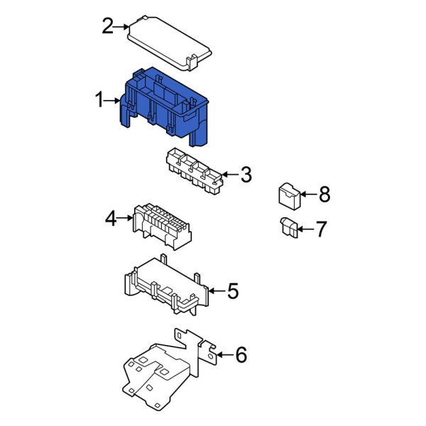 Nissan OE 243845RB0A Fuse and Relay Center