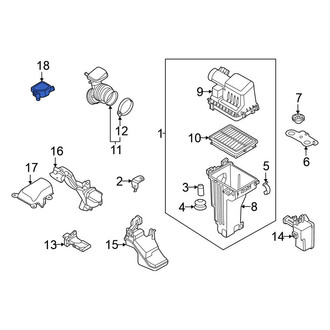 Nissan OE - Rear Engine Air Intake Resonator