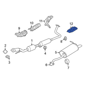 Nissan OE - Rear Floor Pan Heat Shield
