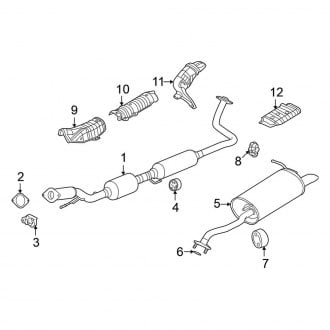 2020 Nissan Versa Exhaust - Manifolds, Mufflers, Clamps | CARiD