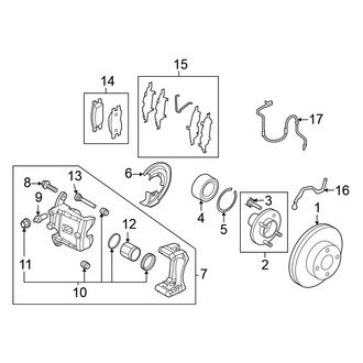 Nissan OE - Front Suspension - Brake Components (S / SR / SV)