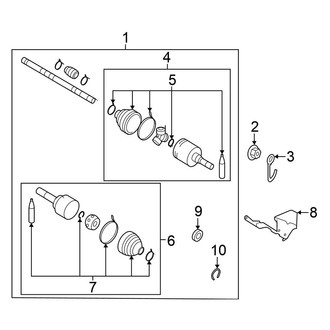 Nissan OE - Front Suspension - Drive Axles