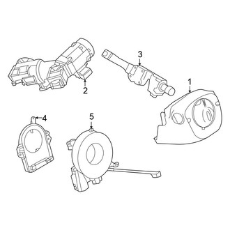 Nissan OE - Steering Column - Shroud, Switches & Levers (S / SR / SV Automatic CVT Tr)