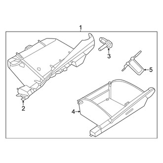 Nissan OE - Front Glove Box Assembly