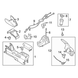 Nissan OE - Center Console (Manual Top), (S Standard Tr)