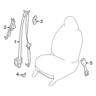 Nissan OE - Restraint Systems - Front Seat Belts