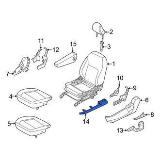 Nissan OE - Front Left Seat Track Cover