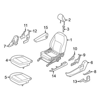 Nissan OE - Seats & Tracks - Driver Seat Components