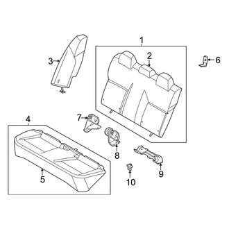 Nissan OE - Seats & Tracks - Rear Seat (Bench Seat), (S)