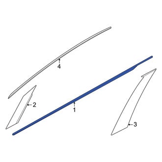 Nissan OE - Front Left Door Window Belt Weatherstrip