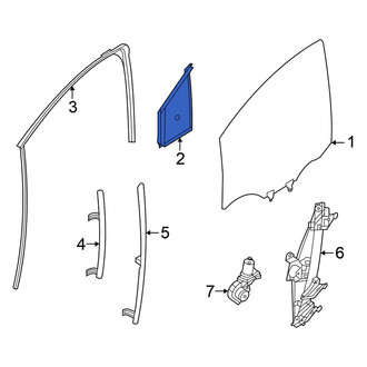 Nissan OE - Front Left Vent Window Assembly