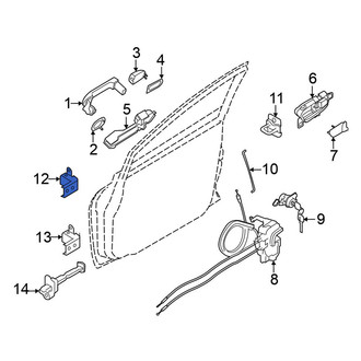 Nissan OE - Front Lower Door Hinge