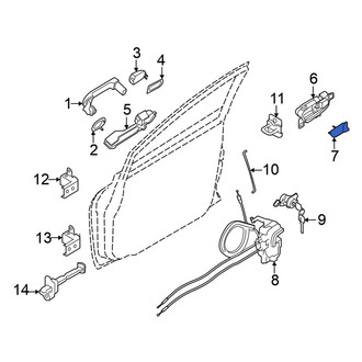 Nissan OE - Rear Right Interior Door Handle Screw Cap